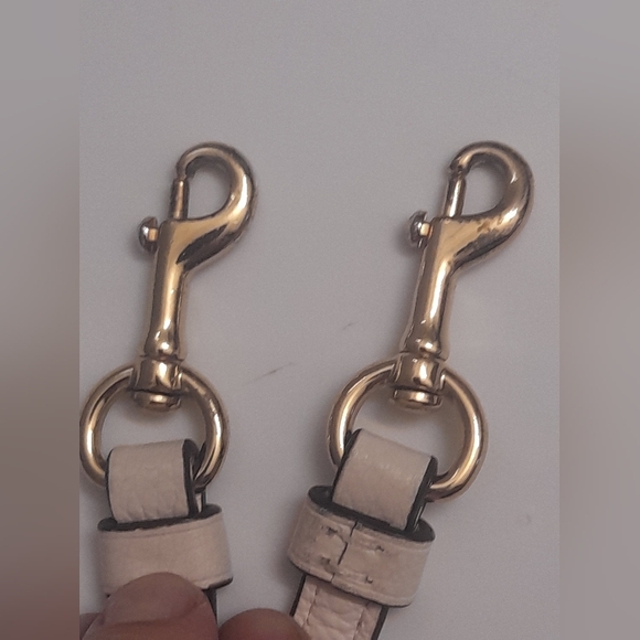 Coach Leather Cream Crossbody Shoulder Strap Handles - Picture 7 of 11